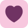 plum heart icon in a pink square